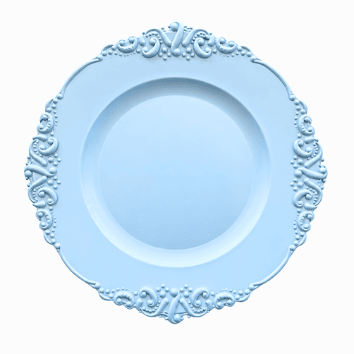 Sousplat azul claro · 25 cm