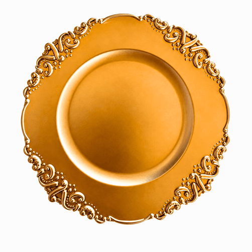 Sousplat dourado · 25 cm