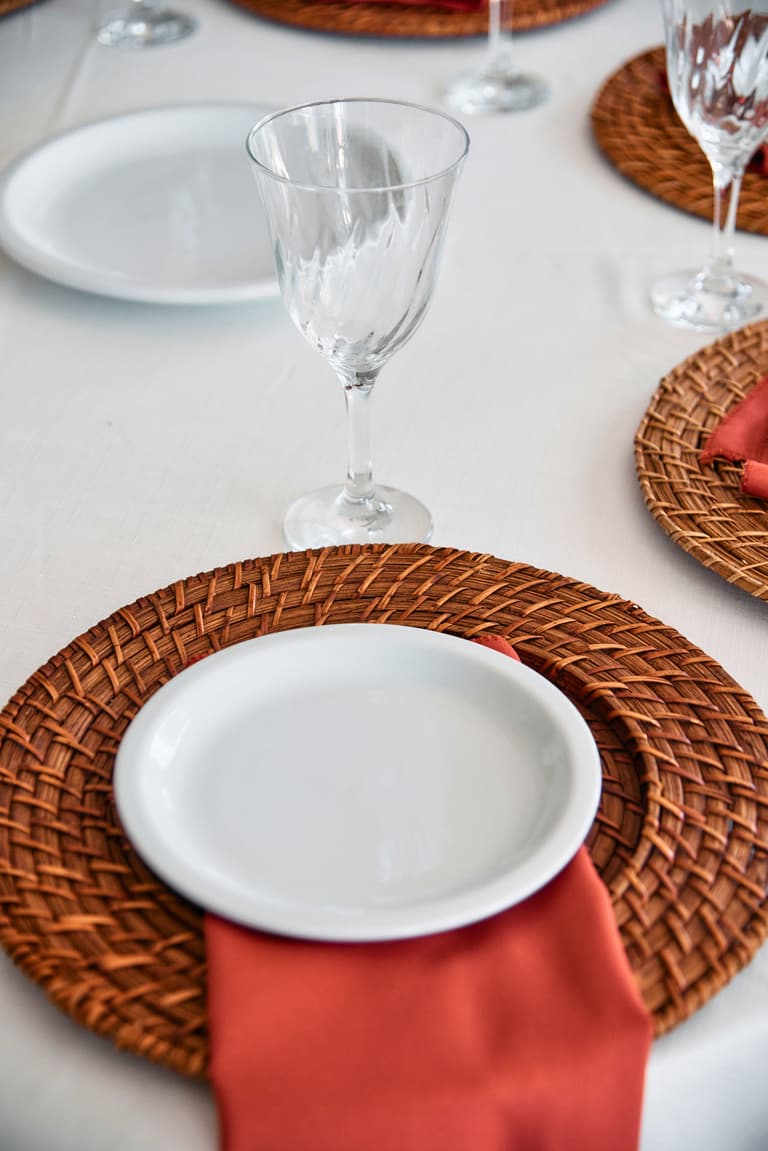 Sousplat rattan · 30 cm