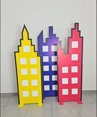 Trio de painel Prédio